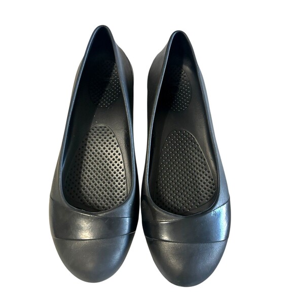 Crocs Gianna Black Ballet Flats Slip On Comfort Cap Toe Womens Size 8 - Picture 5 of 11